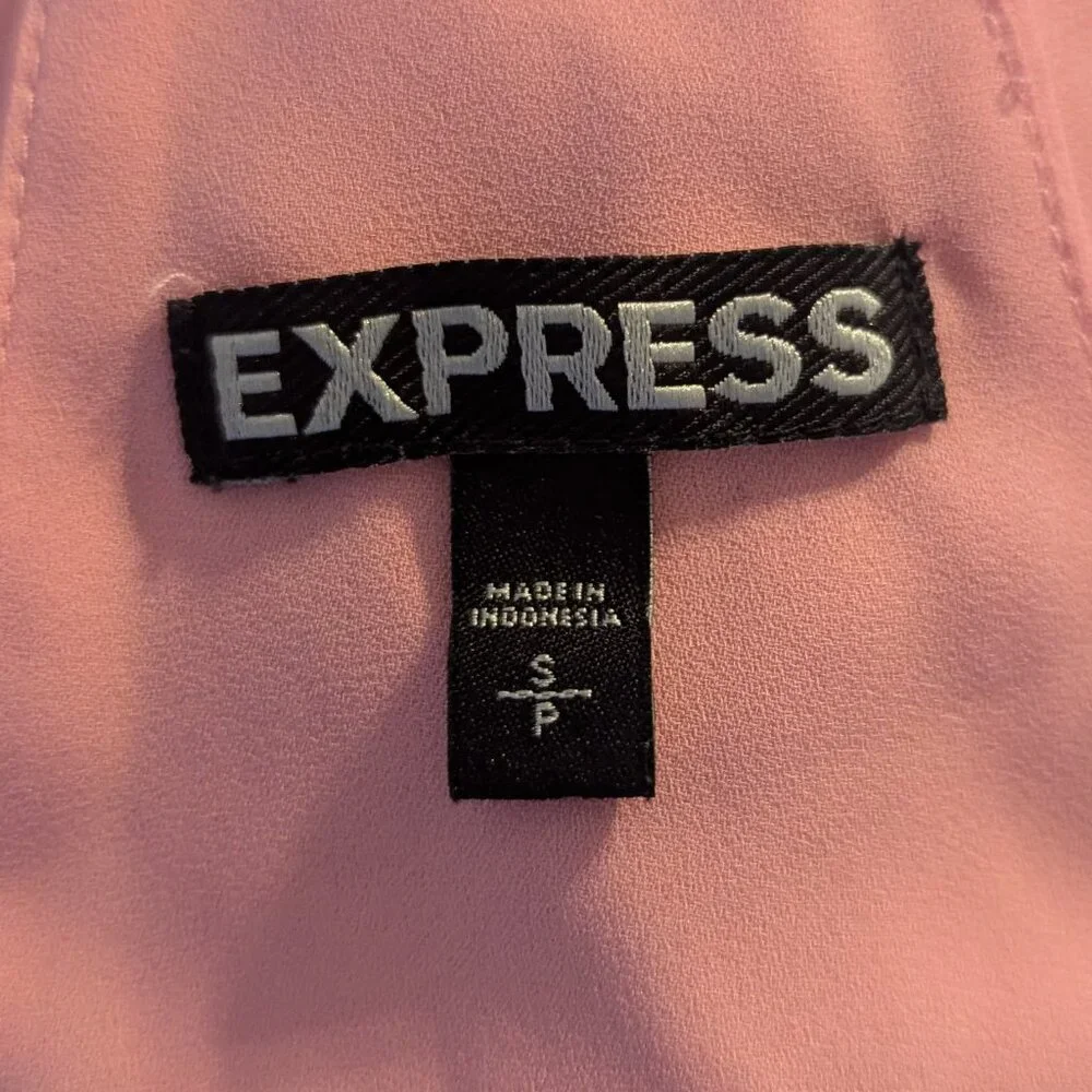 Express pink and black lace top - small - Picture 5 of 6
